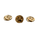 Botão Pezinho Costura Dourado 12mm 100% Metal - 50 peças