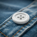 Botão Branco 21mm 4 Furos - 50 Peças