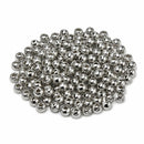 PACOTE FECHADO - Perola Com Furo Prata 4mm 21.000Un