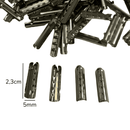 PACOTE FECHADO - Ponteira de Metal Prata 2,3cm - 1000Un
