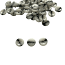 Botão Costura Branco Preto 20L 12mm 4 Furos - 50 peças