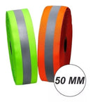 Faixa Refletiva Uniforme Gorgurão Fluorescente Rolo 2000m - Listrado - Verde