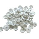 Botão 4 Furos Branco 12.5mm 50Un