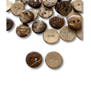 Botão de Coco 18mm 2 Furos - 200 Unidades