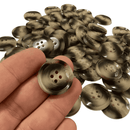 Botão de Costura Tartaruga 4 Furos 25mm 40L - 200 peças