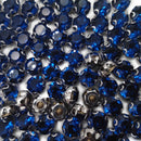 Strass de Rebitar 8mm + Rebite Aço inox - Alto Brilho - 100 Peças