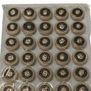 Botão Pezinho Dourado 17mm 100% Metal 100un Qualidade A Flor