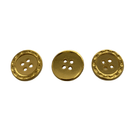 Botão 4 Furos Dourado 20mm 50Un