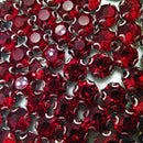 Strass de Rebitar 8mm + Rebite Aço inox - Alto Brilho - 100 Peças