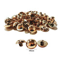 Botão Pezinho Rose 18mm - 50 Unidades