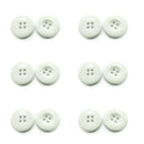Botão Branco 20mm 4 furos - 200 Peças - Pacote Fechado