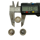 Botão 4 Furos Prata Borda Trabalhada 18mm 50Un