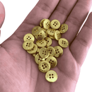 PACOTE FECHADO - Botão 4 Furos Dourado 13mm 1000Un