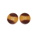 Botão Costura 34mm 4 Furos Tartaruga 50 Unidades
