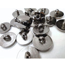 Botão Pezinho 18mm Grafite - 200 peças - Pacote Fechado