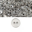 Botão de Costura Fumê 11.5mm ou 12.5mm 2 ou 4 Furos - 1000un