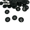 PACOTE FECHADO - Botão 4 Furos Preto 15mm 500Un