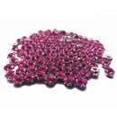 Strass de Rebitar 8mm + Rebite Aço inox - Alto Brilho - 100 Peças