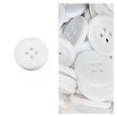 Botão Branco 21mm 4 Furos - 200 Peças - Pacote Fechado