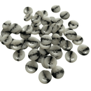 Botão Costura Branco Preto 20L 12mm 4 Furos - 1000 peças