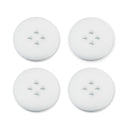 Botão Branco 21mm 4 Furos - 200 Peças - Pacote Fechado