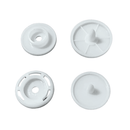 Botão Pressão Tic Tac 12mm Preto ou Branco - 1000 peças