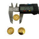 Botão 4 Furos Dourado 20mm 50Un