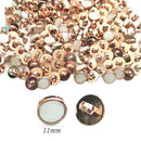 Botão de Costura Pezinho 11mm Rose Perolado - 1000 peças - Pacote Fechado