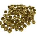 Botão 4 Furos Dourado 12.5mm 50Un