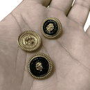 Botão Pezinho Dourado 17mm 100% Metal 100un Qualidade A Flor