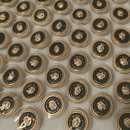 Botão Pezinho Dourado 17mm 100% Metal 100un Qualidade A Flor