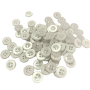 Botão Camisa Perolado 4 Furos Com Borda 11.5mm N18 - 1000 Peças - Pacote Fechado