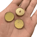 Botão Pezinho Dourado 23mm 100% Metal 50un Qualidade A