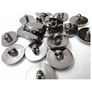 Botão Pezinho 18mm Grafite - 200 peças - Pacote Fechado