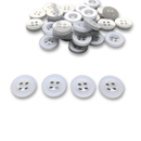 Botão Camisa Perolado 4 Furos 12.5mm 20L - 1000 peças - Pacote Fechado