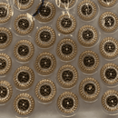 Botão Pezinho Dourado Prata 17mm Metal e Vidro 100un Tipo A
