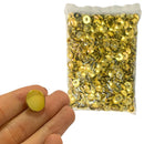 Botão Pezinho 13mm Dourado - 1000 peças - Pacote Fechado