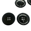 Botão Costura Grande Preto 34mm 4 Furos 50 peças