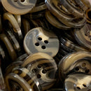 Botão de Costura Tartaruga 18mm 4 Furos - 50 Unidades