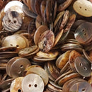 Botão Madre Pérola 2 Furos 15mm Costura Artesanato 500 Un