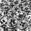 Botão de Costura Fumê 11.5mm ou 12.5mm 2 ou 4 Furos - 1000un