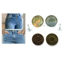 Botão Jeans 17mm Para Calça Bermuda - Pacote Com 50 Pçs