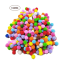 Mini Pompom Liso 10mm Para Artesanato - 1000 peças
