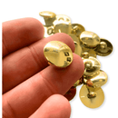 PACOTE FECHADO - Botão Pezinho Dourado 20mm - 200Un