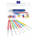 Kit Crochê 16 Agulhas Com Acessórios E Estojo
