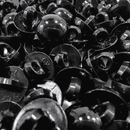 Botão Costura Com Pezinho 11.5mm Preto - 50 Peças
