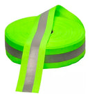 Faixa Refletiva Uniforme Gorgurão Fluorescente Rolo 100m