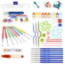 Kit Crochê 16 Agulhas Com Acessórios E Estojo
