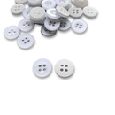 Botão de Costura Perolado 11.5mm 4 Furos - 50 Unidades