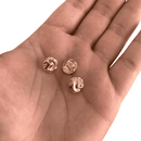 Botão Pezinho Costura Dourado 12mm 100% Metal - 200 peças